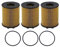 QUARKZMAN 3pz Motore Filtro Olio con Guarnizioni No.68102241AA/73500049 per KIA II