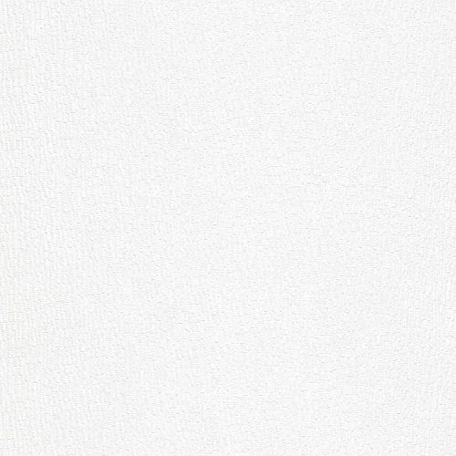 Erismann Tapete | Kollektion RollOver 2024 | 11013-10 | Vliestapete | Uni/Einfarbig | 0.53 x 10.05 m | Weiß | Wohnzimmer | Flur | Büro | Küche | Wohnräume