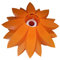 Hanging Lamp Pendant Light Shade Orange Puzzle Pendant Lamp Shade Flower Plastic DIY Jigsaw Lampshade Kit for Hanging Ceiling Light Floor Lamp Supplies Lamp Paper Lamp Shade