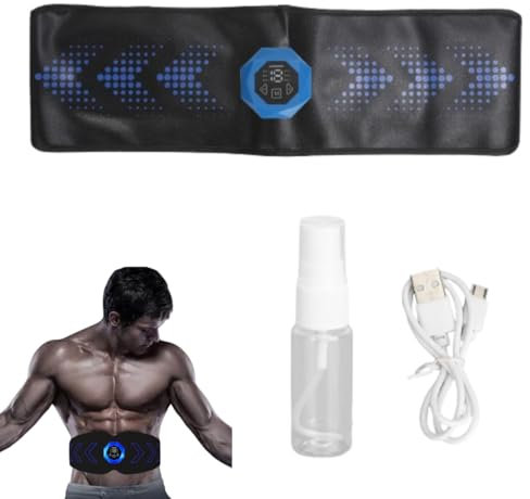 Elektrisch Bauchtrainer, ABS Trainer Gürtel, Elektrischer Bauchstraffungs Patch Modi anpassen Stärke Bauchmuskeln Training Fitness Aufkleber Für Männer Und Frauen