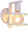 TWSXTE Weiß Modern Wandlampe verstellbare Lampenfassung Lampenschirm Innenraum industrielle Weiß Wandleuchte (ohne Glühbirne)