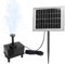 PEILU Solar Springbrunnen 9V / 2W Solarbrunnen Pumpe mit Solarpanel & Düsen Mini Brunnenpumpen Gartendeko Teichpumpe für Gartenteiche Wasserspiel Fontäne Fischbecken Vogeltränke