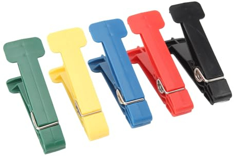Yosoo Health Gear Pinch Pin Übungsset 5-teilig für Handtherapie – Fingerhantel mit Metallfedern Klammern für Greifkraft Rehabilitation