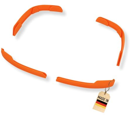 Protection des bords compatible avec Segway Navimow i105e & i108e - Protection antichoc - Pour robot tondeuse - Facile à brancher, pas de collage nécessaire (orange)