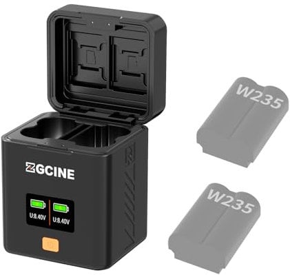 ZGCINE PS-W235 Charging Case Camera Battery Charging Box for FX NP-W235 Battery
