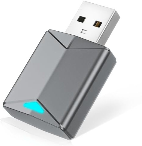 Mini Wireless CarPlay Adapter, Superschnelle Upgrade von Wired CarPlay auf Wireless, Plug und Play, CarPlay Wireless Adapter Kompatibilität mit Autos ab 2016 und iOS 10+