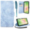 AROYI Lederhülle Kompatibel mit Samsung Galaxy A56 5G Hülle und Schutzfolie,Wallet Handyhülle Leder Tasche Kartensteckplätzen Schutzhülle Kompatibel mit Samsung Galaxy A56 5G Nebliges Blau
