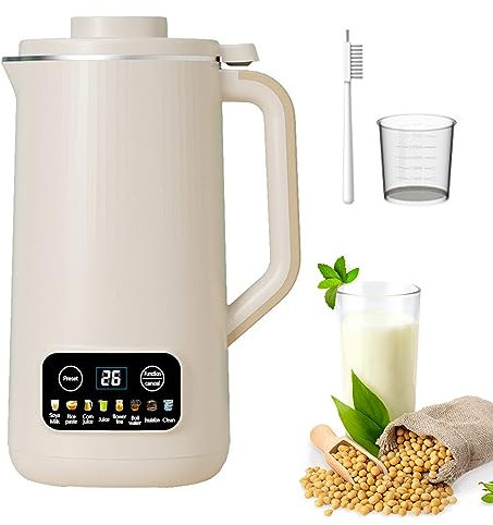 Automatic Nut Milk Maker, 20 Oz Plant Milk Maker with Delay Start/Keep Warm/Self-Cleaning, Almond Oat Coconut Soy Plant Based Milks Beverages Machine (White)