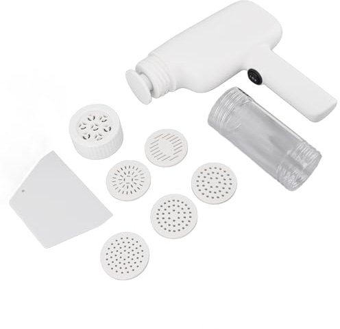 Electric Noodle Maker, Efficiency Handheld Pasta Machine with 6 Die Shapes Automatic Spaghetti Maker for Home