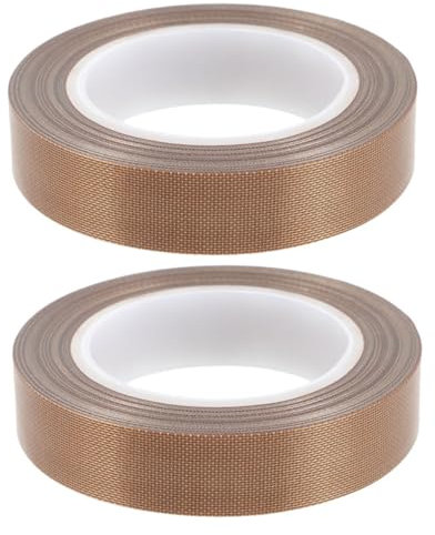 Homoyoyo 2Rollen Ptfe Dichtungsband Hitzebeständig für Hand Vakuumversiegelungsgeräte Antihaft Korrosionsgeschützt zum Isolieren Abdichten