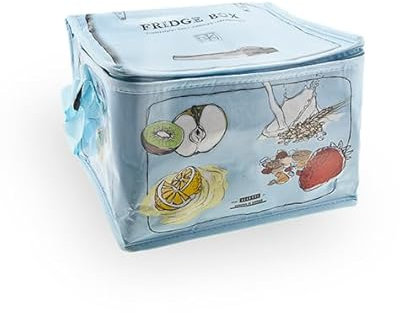 Cereria di Giorgio Kühltasche für Lebensmittel, Grafik Joghurt & Eiscreme, Maße 26 x 21 x 18 cm – mit Schultergurt – Lunchbox, tragbare Lunchtasche, Kühltasche für Büro, Reisen, Picknick