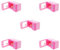 OJREEUB 5 set of Plastic Mini Microwave Oven Dolls House Toys for Kids Role Play Toys- Pink