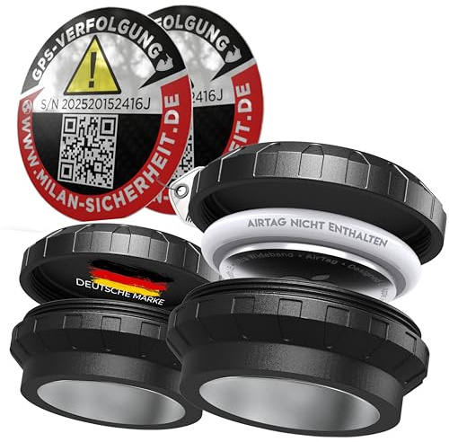 GRIP&BENDER 2 Stück Magnetische Halterung mit 2 GPS-Stickern, Kompatibel mit Apple Airtag, Magnet-Halter zum Verstecken für Auto, Fahrrad, wasserdichte Hülle für Rad-Magnethalterung