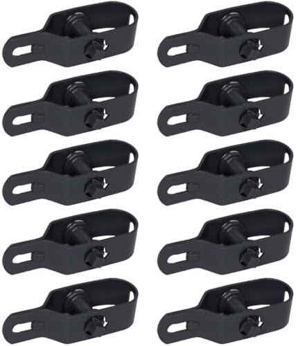 Eskasi Drahtspanner Zaunspanner, 10 Stück, Stahl verzinkt, langlebige Spannung, einfache Nachjustierung (10, Grau, 100x25mm)