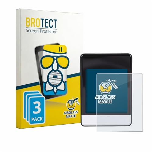 BROTECT Entspiegelungs Schutzglas für Asixxsix Bike Computer (3 Stück) Schutzfolie Glas Matt [Extrem Kratzfest 9H, Anti-Reflex, Anti-Fingerprint]