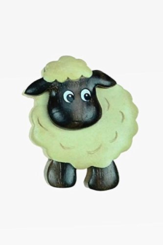 Magnet Schaf aus Holz, 5 cm, Kühlschrankmagnet Tiere Bauernhoftier Schafe