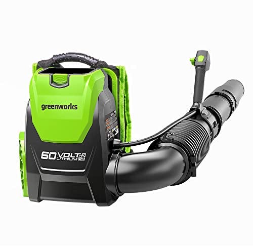 Greenworks Souffleur axial de feuilles de batterie G60AB (Li-Ion 60V 260km/h vitesse de l'air 1050m³/h air retour á batterie avec contrôle électronique de la vitesse sans batterie et chargeur)