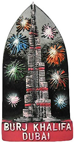 Dubai Burj Khalifa 3D Fridge Magnet Tourist souvenir Travel Sticker,Dubai Refrigerator Magnet,Home and Kitchen Decoration Collection from China