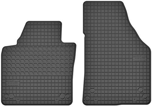 Motohobby Gummimatten Vorne Gummi Fußmatten Satz für VW Volkswagen Caddy Typ 2K (ab 2003) - 2-teilig - Passgenau