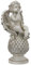 aubaho Sitzender Engel Putte Engelsfigur Dekoration Kugel Garten Haus Antik-Stil 39cm