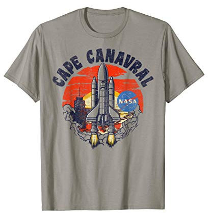 NASA Cape Canaveral Beach Launch Sunset T-Shirt