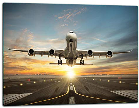 TMK | Tabla de Cortar de Cristal para Cortar y Picar, Cubierta de Vitrocerámica 1 telig 52 x 40, Placa de Corte de Vidrio, Protección contra Salpicaduras, Placa de Vidrio Universal, Cocina, Avión