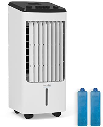 UNIVERSALBLUE Climatizador 4 Litros | Aire Acondicionado Portátil | Enfriador de Aire | Blanco | Modo Frío y Evaporación | 3 Modos
