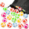 Skylety 30 Pieces Sticky Balls for Fabric Dart Board, Dart Hook and Loop Balls with Storage Bag, Safe Sport Darts Game Accessories for Adults and Teens Indoor Outdoor Party Games, 6 Colors