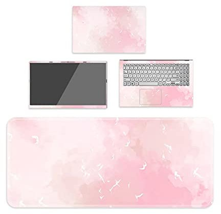 BIJIHUA Laptop Skin Sticker Decal Watercolor Cover Laptop Sticker 11''/13''/15''/17'' Notebook Skin for Hp/Lenov/Acer with 90 Mouse Pad Game Table Map