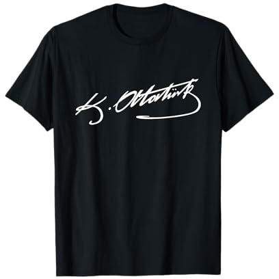 Mustafa Kemal Atatürk Signature signature cadeau Turquie T-Shirt