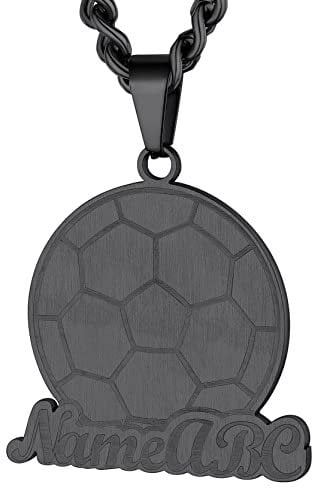 GoldChic Nombre y Numero para Baloncesta Colgante de Futbol Personalizable, Negro
