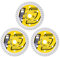 HIGHDRIL 75mm Disque Diamant - 3 pièces 75mm x 10mm Lames de Scie Circulaire pour Béton Porcelaine Céramique Brique Granite pour Bosch GWS 10.8-76 (Lame Turbo)
