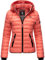 Navahoo Damen leichte Übergangsjacke Steppjacke mit Kapuze Lulana Rose Coral Gr. M