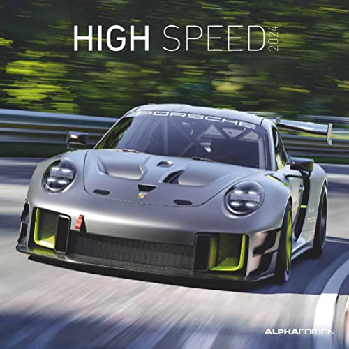 High Speed 2024 - Broschürenkalender 30x30 cm (30x60 geöffnet) - Kalender mit Platz für Notizen - Bildkalender - Wandplaner - Technikkalender