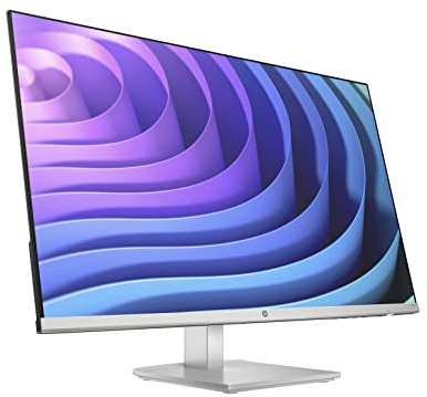 HP 27 Inch FHD Monitor, M27h, Full HD IPS LED Display, Height Adjustable, Tilt Adjustable, 75hz Refresh Rate, 5ms Response Time, 2 x HDMI, 1 x VGA, Low Blue Light Mode, Anti-glare, Silver