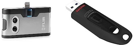 FLIR ONE Gen 3 (Android – USB-C) & SanDisk Ultra USB 3.0 Flash-Laufwerk 128 GB (SanDisk SecureAccess Software, bis zu 130 MB/s, sichere Dateiverschlüsselung, Passwortschutz) Schwarz
