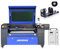 80W CO2 Laser Graviermaschine Lasergravurmaschine,Laser Cutting Engraver Graveur,Autofokus,Wabenplatten,Ruida controller Laser Engraving Maschine 700mmx500mm & CW-5200 & Drehachse