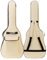 MuzcYM Custodia per chitarra acustica da 104 cm, con doppia tracolla regolabile, custodia per chitarra acustica, impermeabile 5 mm, imbottita in spugna, Beige, Borsa per chitarra acustica
