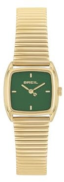 Breil, Collezione Stylize, Orologio Donna in Acciaio Lucido, Bracciale a Maglie Zigrinate, Quadrante Minimal, Cassa 24 mm, Chiusura a Scorrimento, Lunghezza Regolabile