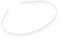 Generic Serre-tête fin en métal satiné 5 mm (blanc) pour femmes, 1 unité (Lot de 1)