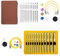 Mbeliever 4XL Tunesisches Häkelnadel-Set mit Kabel, 15,2 cm, Aluminium, austauschbare Häkelnadel, lange Häkelnadel, 26-teiliges Häkelnadel-Set, 3 mm - 10 mm