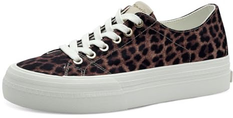 Tamaris Schnürer Damen Vegan sportlich braun,EU 42