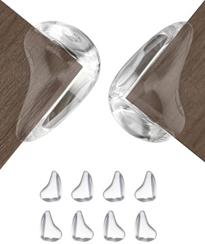 Twistshake Juego de 8 Protectores de Esquinas para Bebés | Protectores de Esquinas para Muebles y Topes Protectores para Bordes de Mesas y Esquinas Afiladas