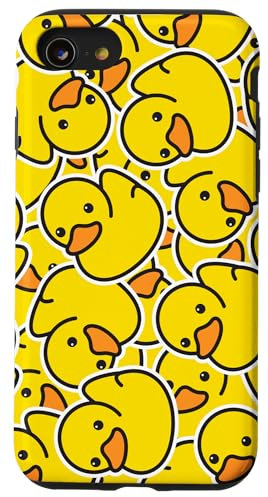 Funny Duck Pattern | Cute Yellow Rubber Duckie Design Case for iPhone SE (2020) / 7 / 8