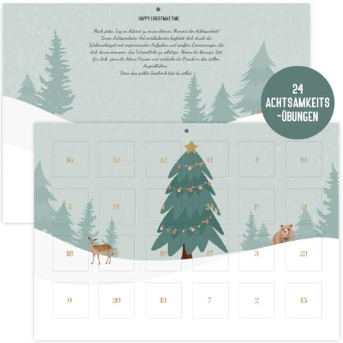 Achtsamkeits-Adventskalender | 24 Entspannungspausen Advent | 24 Türchen mit Achtsamkeitsaufgaben | Adventskalender Erwachsene Selbstfürsorge Affirmation Besinnlichkeit (Achtsamkeit)
