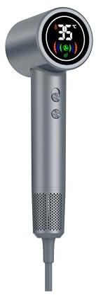 Denver Haartrockner HDD-1400DGR Dark Grey | Bürstenloser Motor, Negativ-Ionen-Technologie, Intelligente Temperaturkontrolle, 2 Windstärken & 3 Temperaturstufen