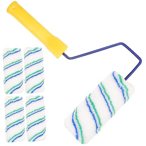Angoily 1 Satz Farbrolle Trimmer Deckenfarbe Malgeräte Randbeschnitt Bausätze Auto tapetenkleister wandfarbe sprühen pinselhalter malerfliessrolle farbpinsel Rollpinsel Walzenfarbe Plastik