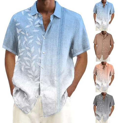 Nuoke Mes Commandes PasséEs, Chemisette pour Homme, Chemise Rose Homme, Chemise Manche Courte, Chemises, Chemises, Hawaii, Hawaii