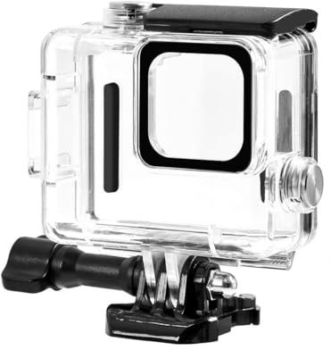 Custodia impermeabile Go Pro HERO, custodia protettiva per immersioni PULUZ 60 m, con fibbia, supporto base e vite HERO 4K versione 2024