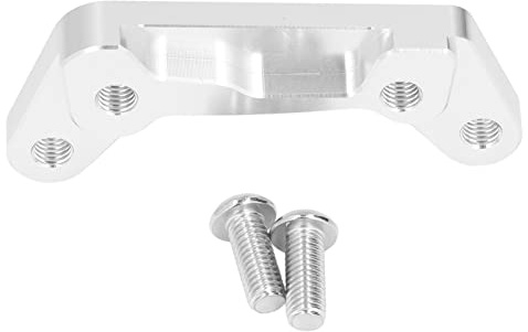Hinterer Bremssattel-Adapter für GTS GTV300, Motorrad-Bremssattel-Halterung, CNC-Aluminium-Halterung mit Schrauben, langlebiges Ersatzteil für Roller (A (Silber))